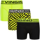 Vingino Jongens ondergoed 3-pack boxers check neon