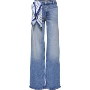 Only Onljuicy hw wide cut scarf dnm rea medium blue den