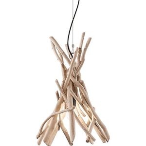 Ideal Lux driftwood hanglamp hout e27 -