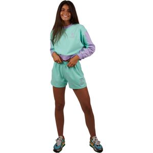 Be Happy RSC-S2102 dames sweatshirt met korte mouwen en ronde hals