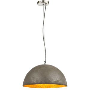 Globo Halfronde hanglamp met betonkleur | metaal | hanglamp | | woonkamer | eetkamer