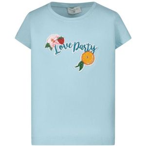 Monnalisa - MonnaLisa 115642AF - Kinder T-shirt - Turquoise - Katoen