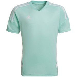 Adidas - T-shirt - Zwart - 100% Gerecycled Polyester - V Hals