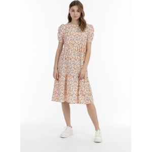 myMo - Midi Korte Mouw Jurk - Jerseyjurken