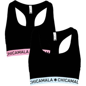 Muchachomalo Dames 2-pack racerback effen