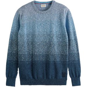 Scotch&Soda - Gradient Crewneck - Pullover - Light Blue Combo - Gerecycled Katoenmix