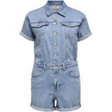 Only onlcastel s/s dnm playsuit azg 15344704 light blue denim