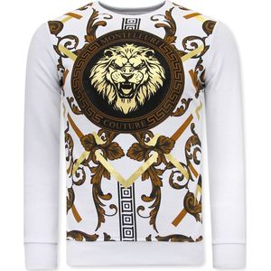 Tony Backer Sweater met print gouden leeuw