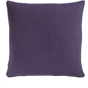 Heckett & Lane Kussensloop wafel pillowcase velvet purple 50 x 50 cm