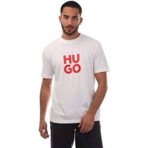 HUGO - Daltorip - T-shirt - Wit