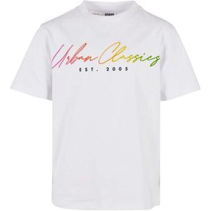 Urban Classics Jongens script logo t-shirt