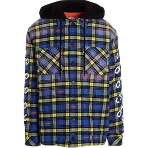 Gewatteerde Jas - Gebroken Wit - Flanel - Blauwe Jas - Met Capuchon