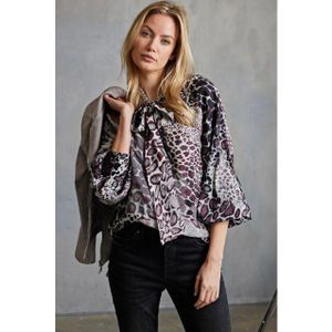 Helena Hart - Jolien Kitty Blouse - Veelkleurig - Dames - Stretchstof