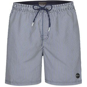 Phil & Co Gestreepte zwemshort heren / wit