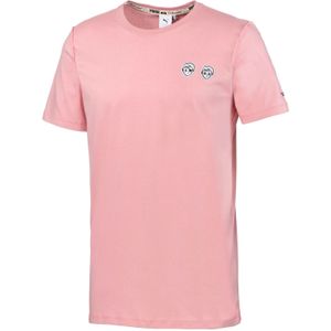 Puma x Tyakasha - Tee - Heren T-shirt - Roze - Geborduurd