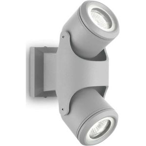 Ideal Lux Xeno moderne plafondlamp grijs aluminium ideaal voor binnen 2 lichtpunten 28w gu10