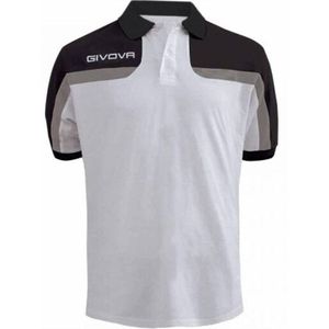 Givova - Heren Lente Poloshirt - Polyester - Contrasterende Kleuren - Korte Mouwen