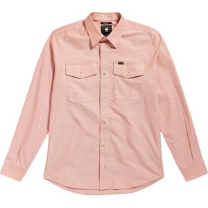 G Star Raw - Herenoverhemd - Blauw - Oxford Stof - Lange Mouwen