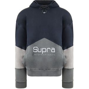 Supra - 102552 018 - Fleece Hoodie - Navy Blauw - Heren