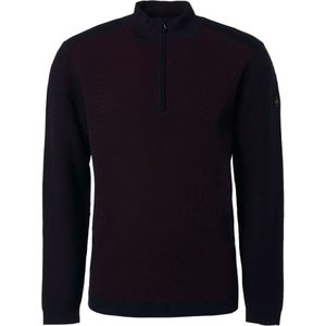 No Excess Pullover half zipper 2 coloured jac dark red