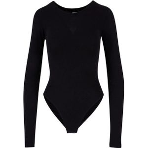 Urban Classics Dames stretch jersey body met lange mouwen
