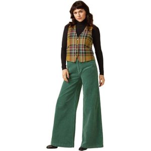 King Louie - Peppa Pants - Groene Corduroy Pantalon - Hoge Taille - Relaxed Fit
