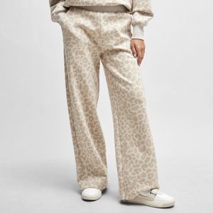 BOSS - Naomi X - Damesbroek - Wit - Trainingsbroek met Luipaardprint