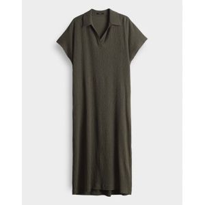 Opus - Wannie - Midi-jurk - Viscosemix - V-hals - Platte Kraag