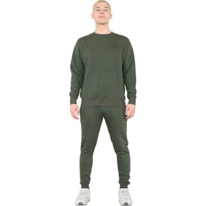 MYT - Trainingspak - Kaki - Heren - Ronde Hals - Geborduurd Logo