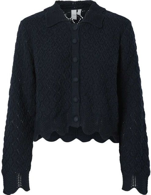 Y.A.S - Yassava - Gebreid Vest - Donkerblauw