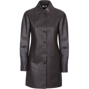 Bally - Enkelrijige Jas - Bruin - Dames