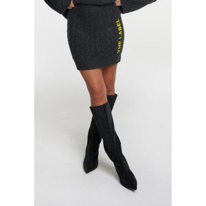 ALIX The Label - Rok - Midden Grijs - CABLE SKIRT