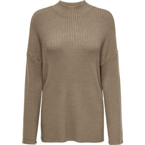 Only - Onlkatia - Trui - Taupe - Loose Highneck