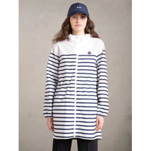 Flotte Blauw gestreepte dames regenjas amelot -