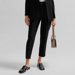 BOSS - Tapia Belted - Damespantalon - Zwart - Regular Fit