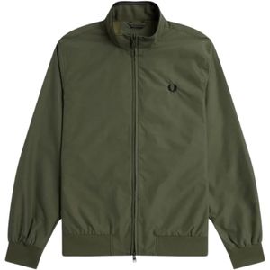 Fred Perry - Brentham - Gewatteerde Jas - Groen