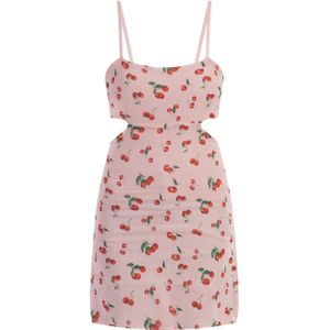 myMo - Mini-jurk - Roze - Veelkleurig - Kersenprint