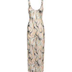 Philipp Plein - Tulle Tank Top Lange Jurk - Veelkleurig - Polyester