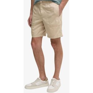 Calvin Klein - Linnen Short - Korte Broek - White Pepper