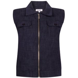 Zoso - Gilet Veronique - Navy - Dames