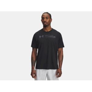 UNDER ARMOUR - ua tech reflective ss-blk - Training T-shirt - Zwart - Korte Mouw