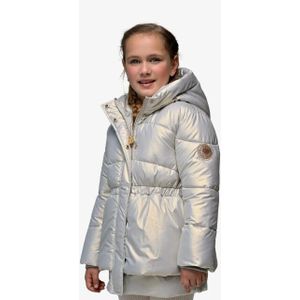 Le Chic - Billie Foil Dots - Winterjas - Grijs - Peplum