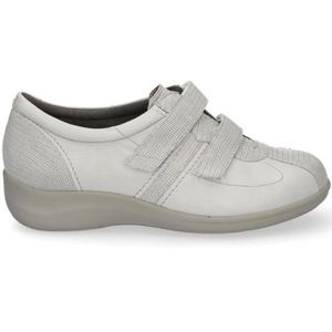 Durea - Klittenbandschoen - Zwart - Leer - Extra Brede Leest