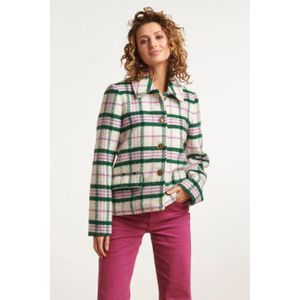 Smashed Lemon - 23625 - Damesjas - Wit - Ruitpatroon