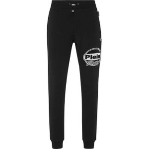Philipp Plein - Sweatpants Racing - Joggingbroek - Zwart - Katoenmix Fleece