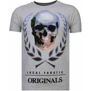 Local Fanatic Skull originals rhinestone t-shirt
