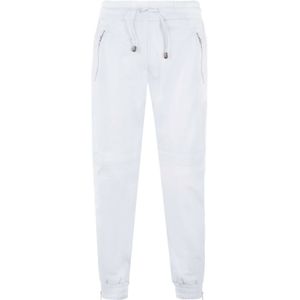 Leren Joggingbroek - Boston - Heren - Zwart - Ademend en Vochtafvoerend