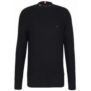 Tommy Hilfiger - Rectangular Structure Crew Neck - Coltrui - Zwart