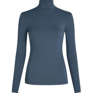 King Louie - Rollneck Top - Shadow Blauw - Rib