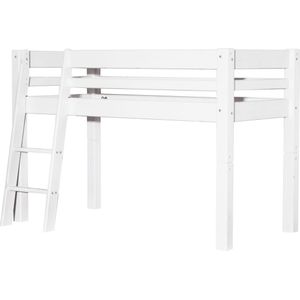 Mojo Hoogslaper schuine ladder white 70 x 160 cm inclusief montage